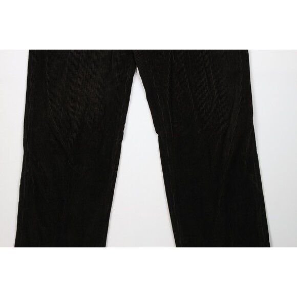 Vintage 90s Nautica Mens 36x34 Faded Heavy Wide Leg Corduroy Chino Pants Green - Picture 3 of 13